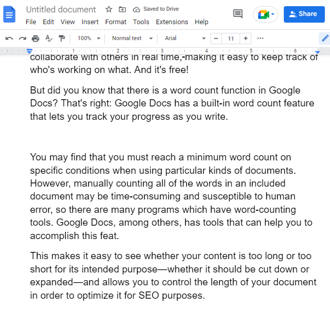 Google Docs Split Page in Half Horizontally 7