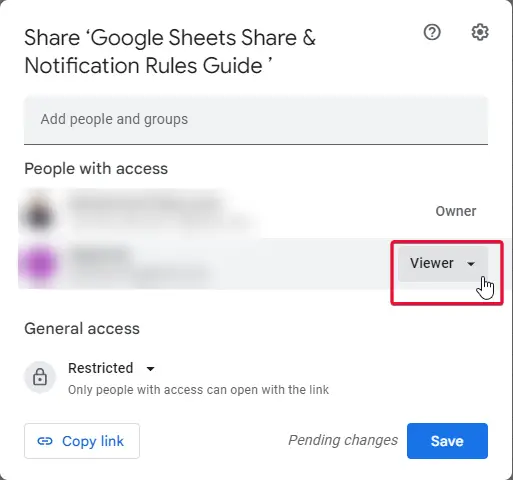 Google Sheets Share & Notification Rules Guide 18