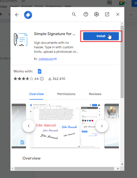 How to add signature in google docs 12