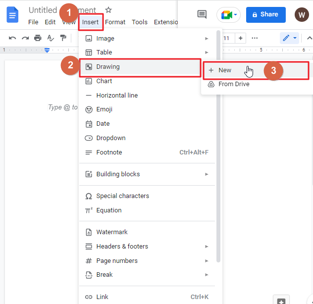 How to add signature in google docs 2