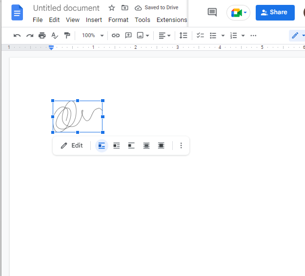 How to add signature in google docs 9