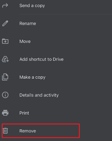 How to delete a document in google docs 7