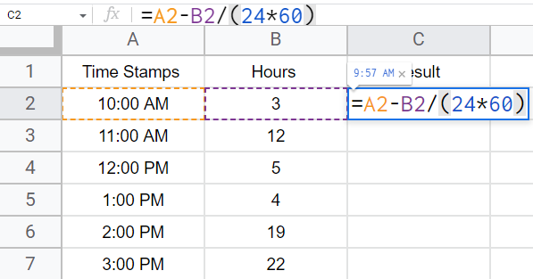 how to Add Time in Google Sheets 15