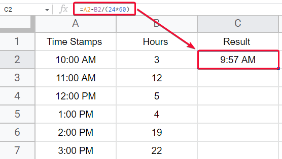 how to Add Time in Google Sheets 16