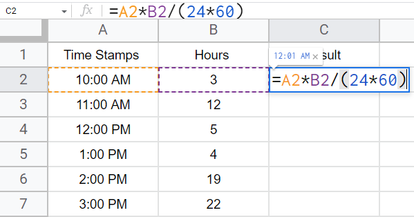 how to Add Time in Google Sheets 17
