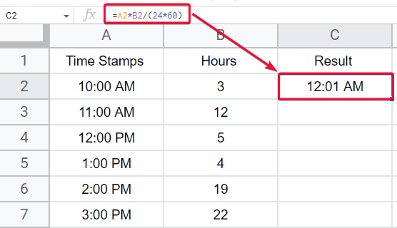 how to Add Time in Google Sheets 18