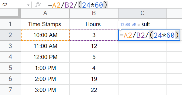 how to Add Time in Google Sheets 19