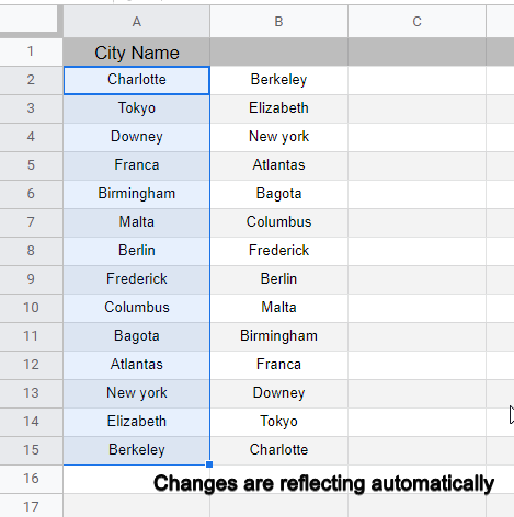 how to Flip or reverse data order in Google Sheets 31