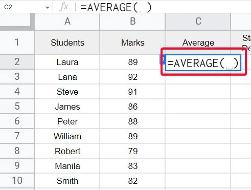 how to Make a Bell Curve in Google Sheets 3