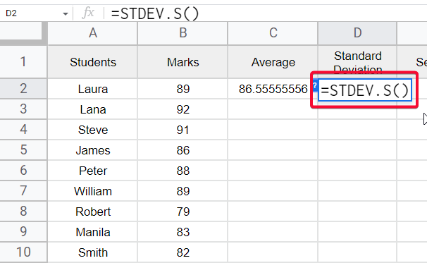 how to Make a Bell Curve in Google Sheets 5