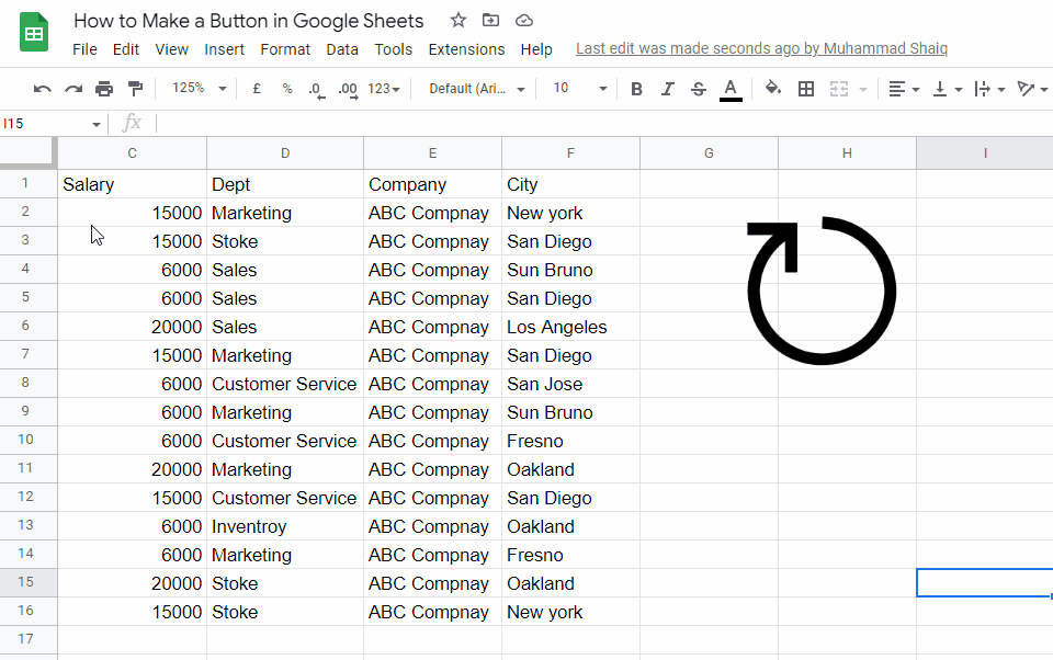 how to Make a Button in Google Sheets 12