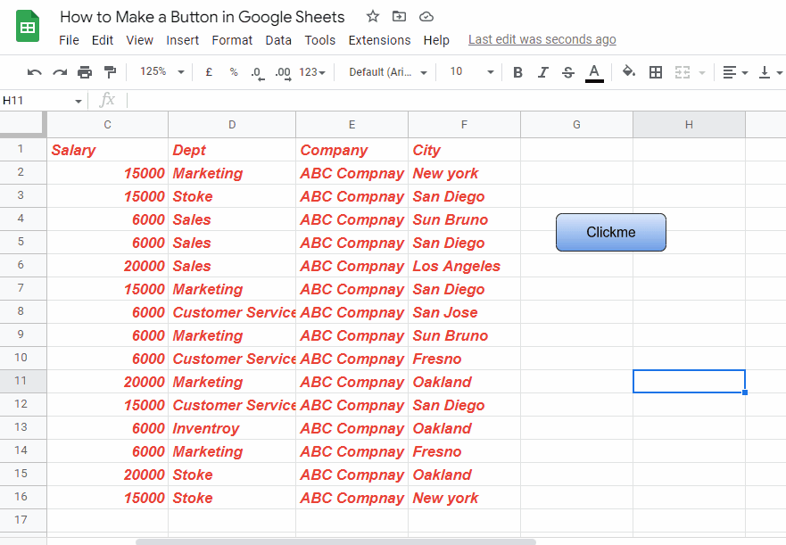 how to Make a Button in Google Sheets 36