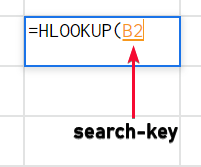 how to Use HLOOKUP Function in Google Sheets 3