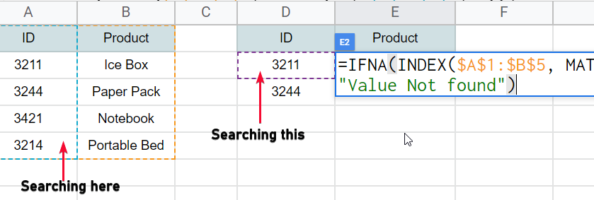 how to Use IFNA Function in Google Sheets 21