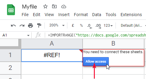 how to Use IMPORTRANGE Function in Google Sheets 15