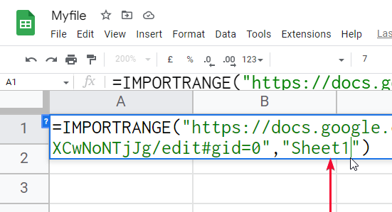 how to Use IMPORTRANGE Function in Google Sheets 10