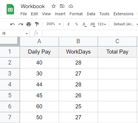 how to Use Transpose Function in Google Sheets 5