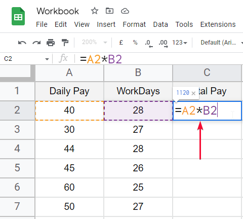 how to Use Transpose Function in Google Sheets 6