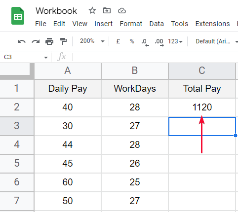 how to Use Transpose Function in Google Sheets 7