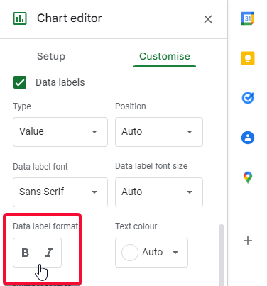 how to add error bars and data labels to charts in google sheets 23