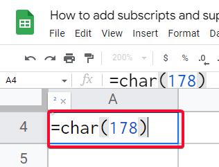 how to add subscripts and superscripts in google sheets 12