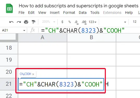 how to add subscripts and superscripts in google sheets 28