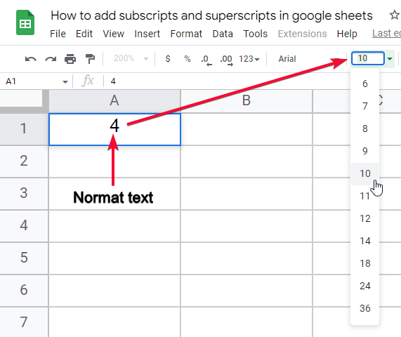 how to add subscripts and superscripts in google sheets 36
