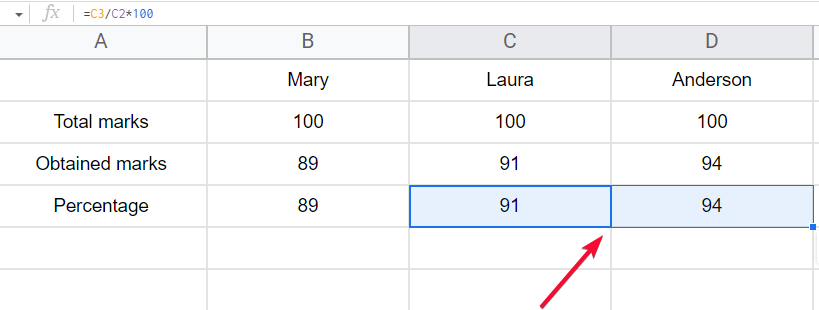 how to apply a formula to an entire column or row in Google Sheets 18