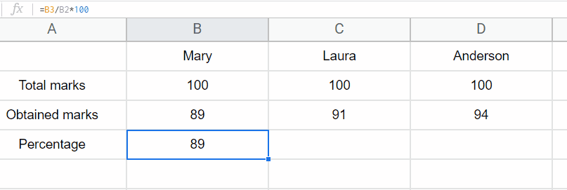 how to apply a formula to an entire column or row in Google Sheets 19