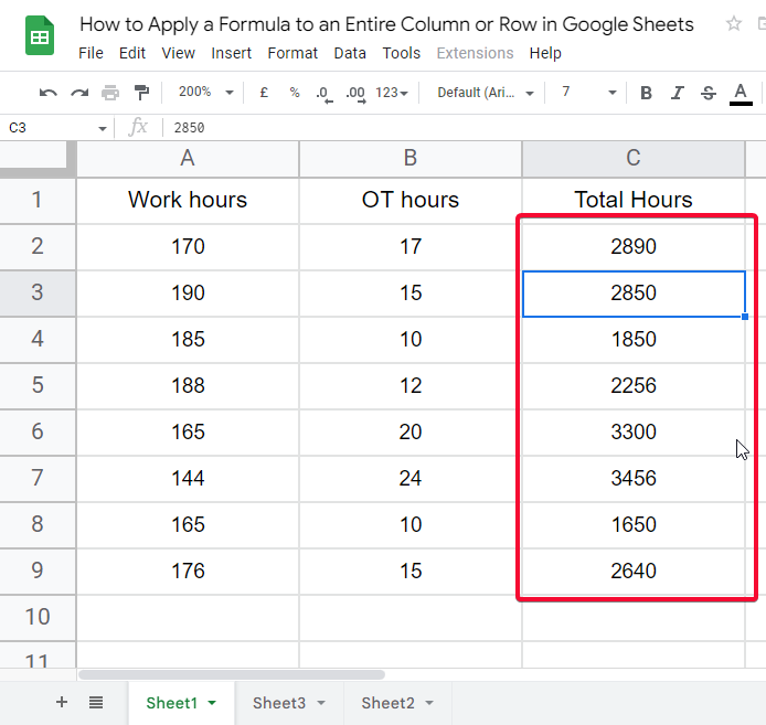 how to apply a formula to an entire column or row in Google Sheets 28