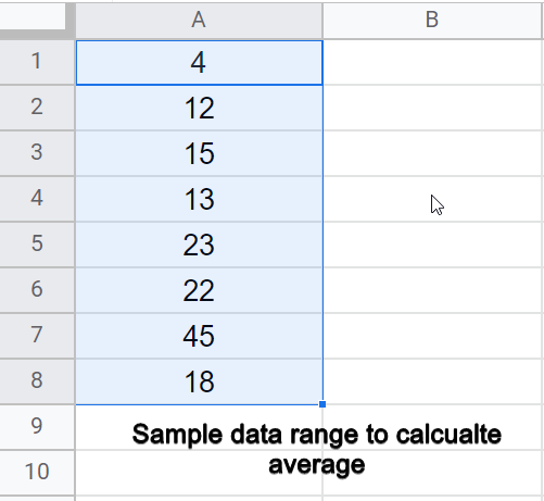 how to calculate Average mean and standard deviation google sheets 1