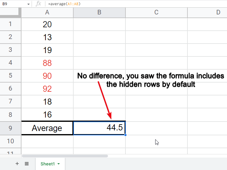 how to calculate Average mean and standard deviation google sheets 16