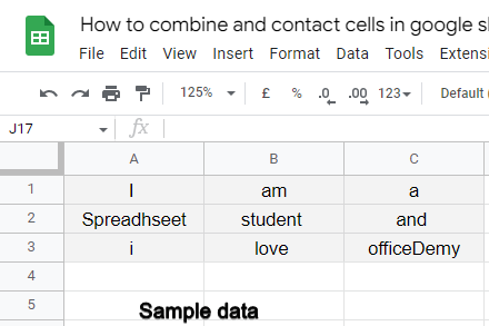 how to combine and contact cells in google sheets 8
