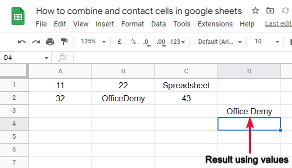 how to combine and contact cells in google sheets 22