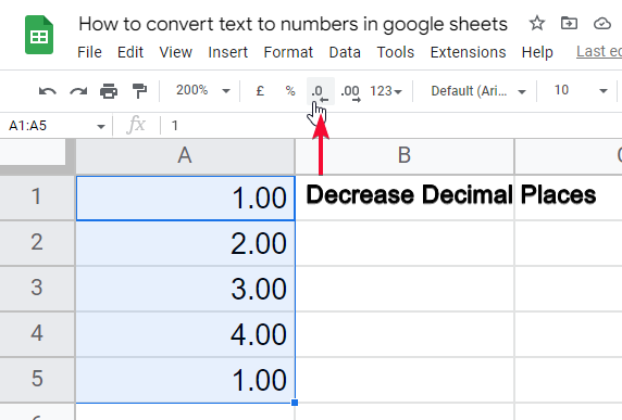 how to convert text to numbers in google sheets 22