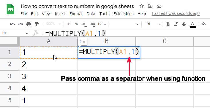 how to convert text to numbers in google sheets 34