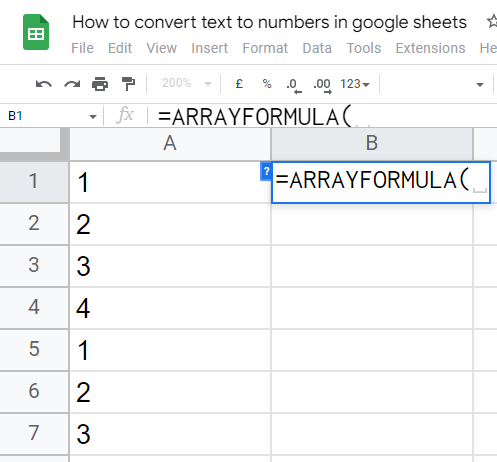 how to convert text to numbers in google sheets 39