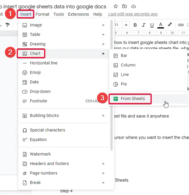 how to insert google sheets data into google docs 16