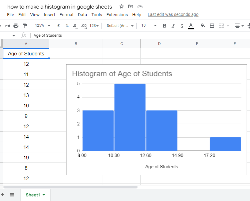 how to make a histogram in google sheets 5