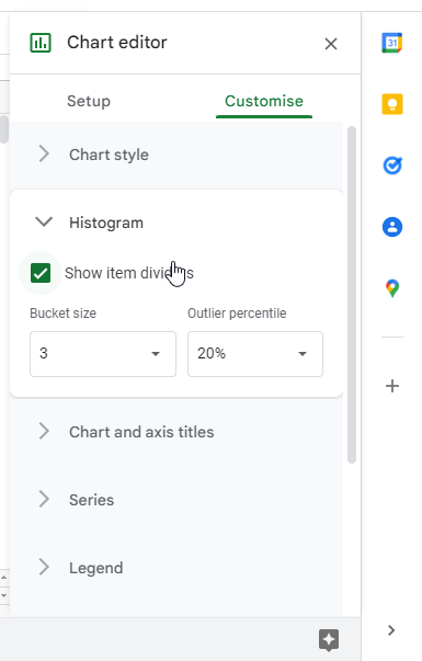 how to make a histogram in google sheets 9