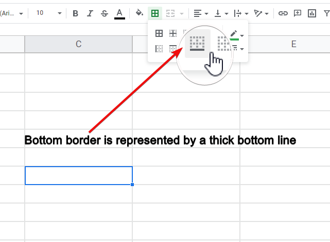 how to underline in google sheets 10