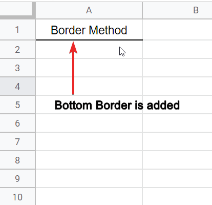 how to underline in google sheets 11