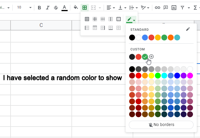 how to underline in google sheets 14
