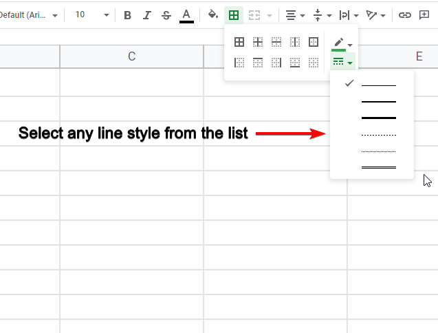 how to underline in google sheets 17