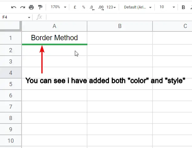 how to underline in google sheets 19