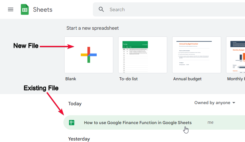 how to use Google Finance Function in Google Sheets 1