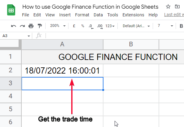 how to use Google Finance Function in Google Sheets 22