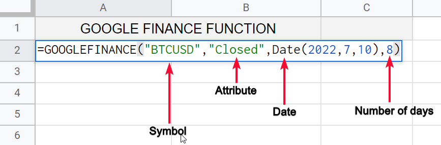 how to use Google Finance Function in Google Sheets 28