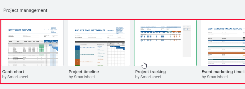 project Management Templates in Google Sheets 8