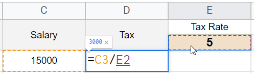 what are Absolute and relative cell references in Google Sheets 13